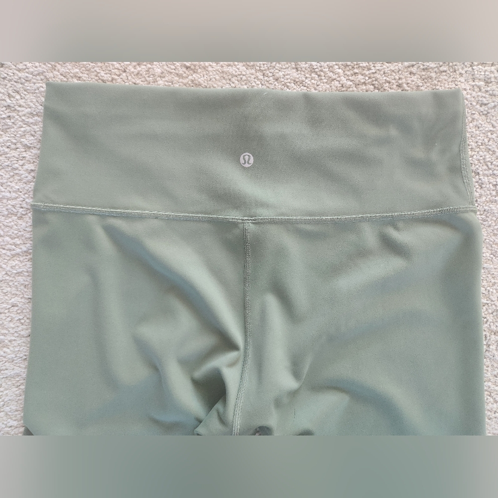 Lululemon Green High-waisted Leggings Sz 14 - Picture 4 of 9